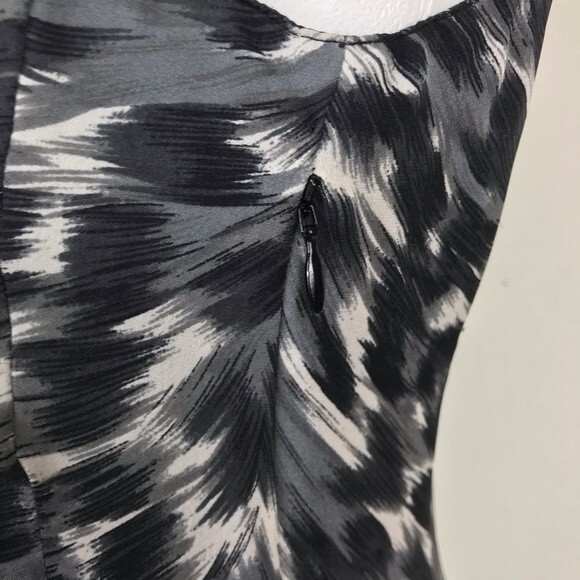 Joie Silk Dress XS Animal Print Fit & Flare Y2K Skater Keyhole Mini Sexy - Picture 10 of 16